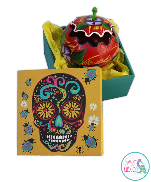 "Calavera" amarilla con Guaje