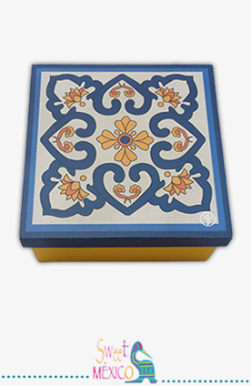 "Talavera" blanco-amarillo