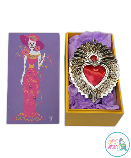 "Catrina" con Artesan&iacute;a en lat&oacute;n